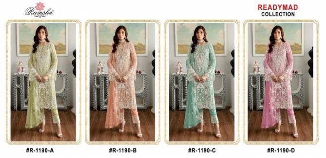 R 1190 Nx By Ramsha Readymade Pakistani Suits Wholesale Price In Surat
